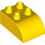Duplo Stein rund 2x3 gelb (2302)