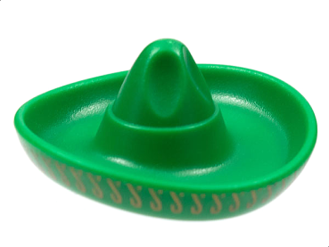 LEGO Headgear Mexican Sombrero green (90307) T06