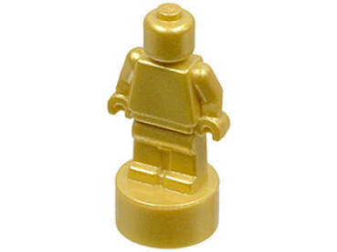 LEGO Minifig trophy statuette metallic gold (90398) T10