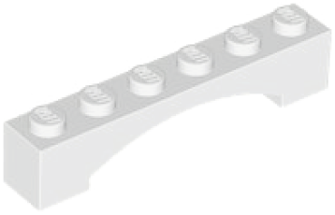 LEGO Bogen 1x6x1 weiss (92950)