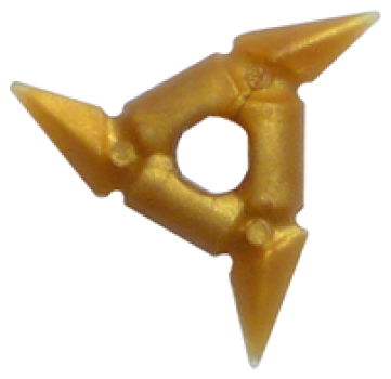 Ninjago Shuriken Throwing Star pear-gold (93058) W07