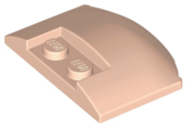 LEGO Platte/Wedge 3 x 4 x 2/3 dreifach gebogen hell-nougat (93604) H08