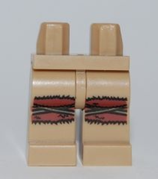 LEGO Minifig Beine mit Stoffmuster beige (747)