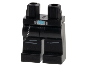 LEGO Legs black with belt  S15
