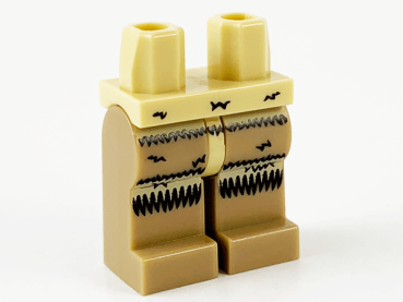 LEGO Legs dark-tan with fur Ice Fisherman S15