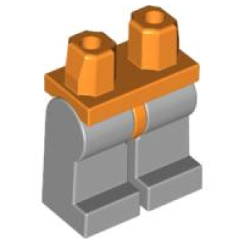 LEGO Minifig Beine hell-grau/orange (7086) 16
