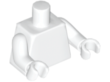 LEGO Minifig Torso weiß (520) P07