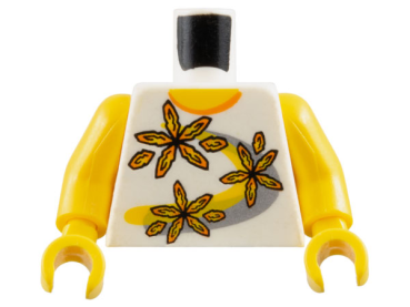 LEGO Minifig Torso Blumen weiss (536) P07