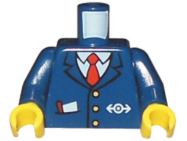 LEGO Torso Zug Anzug mit Logo dunkel-blau (556) Q07