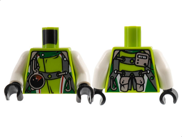 LEGO Minifig Torso World Racers - Team Extreme (186) Q10