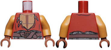 LEGO Minifig Torso Yeoman Zombie (687) P08