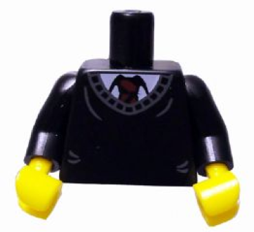 LEGO Minifig Torso "Anzug" rote Krawatte (934) R07