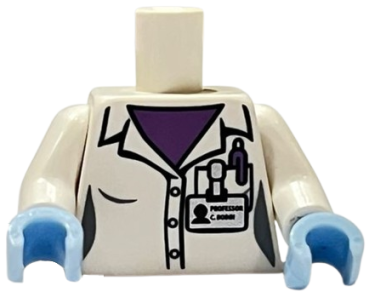 LEGO Minifig  Torso weiss "Wissenschaftler" (973) Q06