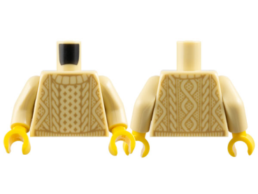LEGO Minifig Torso Strickpullover beige (345) R05
