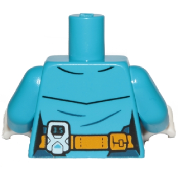 LEGO Minifig Torso dunkel azur "ARCTIS"  (1354) Q05
