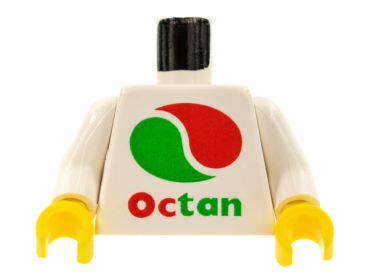LEGO Minifig Torso "Octan" weiss (973) P11