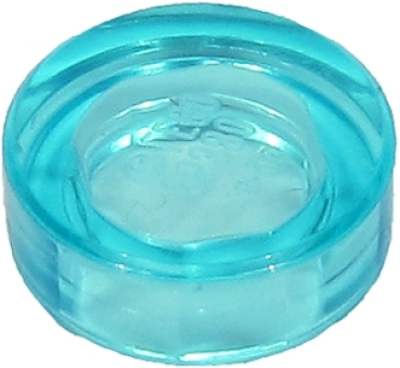 LEGO tile round trans light-blue (98138)