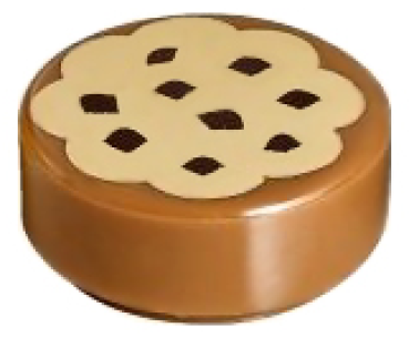 LEGO Fliese 1x1rund bedruckt Cookie