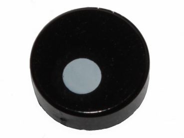 LEGO tile round 1x1 black with white pupil (98138-4)