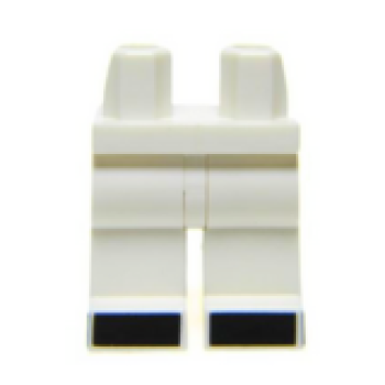 LEGO Legs white with black boots  S14