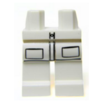 LEGO Legs white Scientist S15