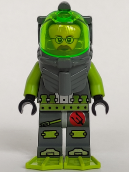LEGO Atlantis Minifigur Diver Jeff Fisher (010) X15