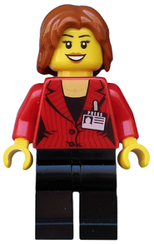 LEGO City Minifigur "Presse" Reporterin (510) U14