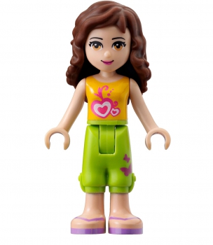 LEGO Friends Olivia Lime/Orange Top (frnd006)
