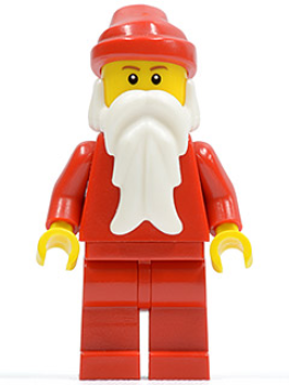 LEGO Weihnachtsmann Bart rot/rot (009)