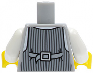 LEGO Minifig Anzug "Taschenuhr" hellgrau (406) P06