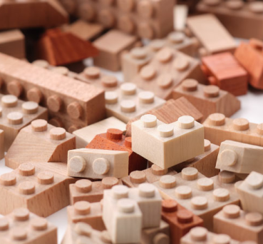 Holz Bausteine Set 50