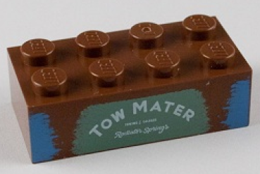 LEGO Stein 2x4 "Cars" TOW MATER (3001)