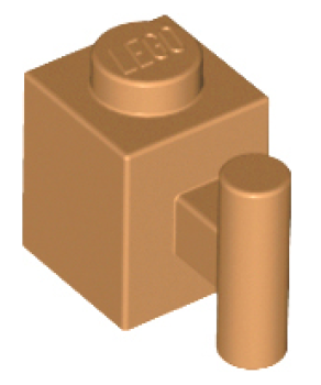 LEGO Stein m. Griff 1x1 nougat (2921) K09
