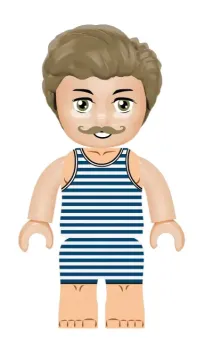Preview: Kiddicraft Set Figur mit Strandkorb (KC1303)