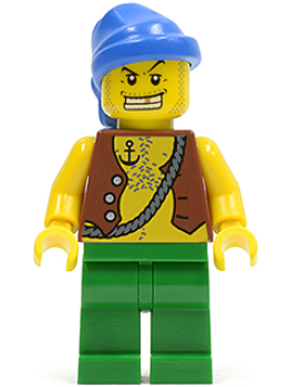 LEGO Minifigur Pirates mit Bandana (107) X14