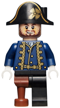 LEGO Hector Barbossa mit Holzbein Pegleg (028) X13