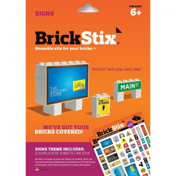 BrickStix Haftsticker Set Schilder (Stix)