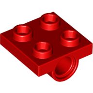 4x Lego® City Platte Modifiziert 2 x 2 2817 rot 281721 Classic Technic