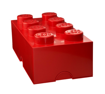 LEGO Storage Brick 8 red ROT Stein 2x4 Aufbewahrung Dose XXL Box Kiste DOSE 