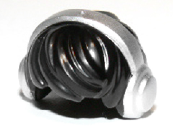 LEGO Minifig Haare kurz Kopfhörer "DJ" schwarz (10166) T08