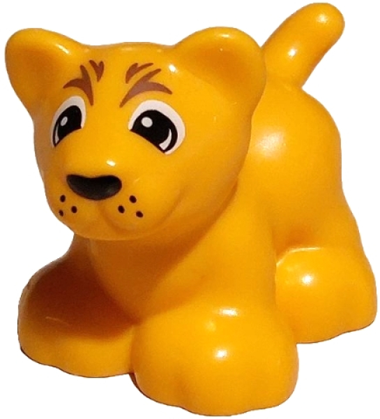 DUPLO Figure Lion Cub Animal light orange (109575)