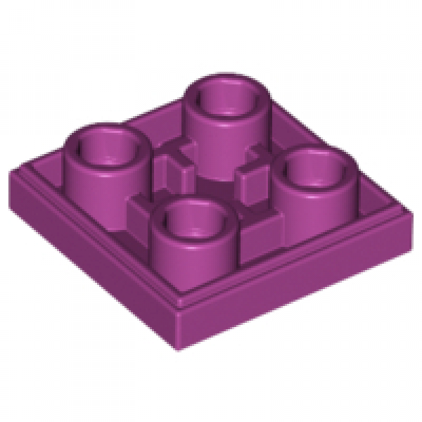 LEGO tile invers 2x2 magenta (11203)