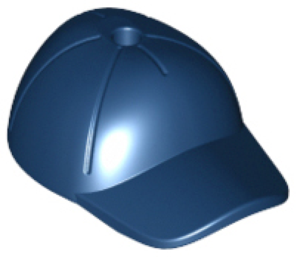 LEGO Minifig Cap dunkelblau (11303) T06