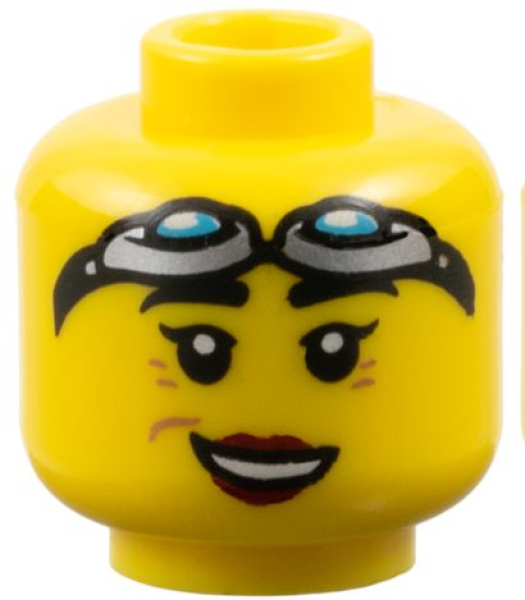 LEGO Minifig Kopf 2-seitig Frau gelb (1283) 6081401 S08
