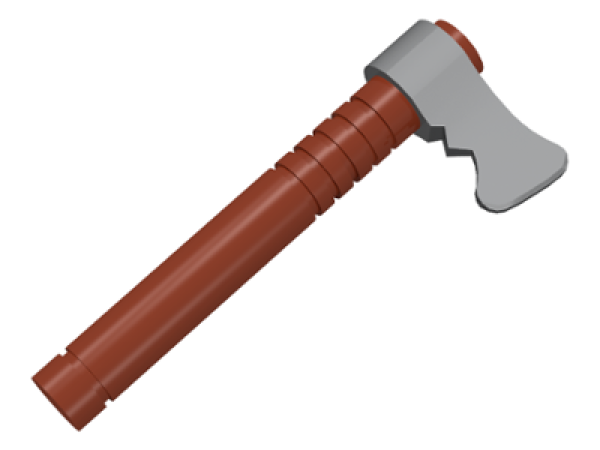 LEGO Minifig Tomahawk braun/silber (13571) T12