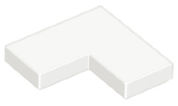 LEGO Eck-Fliese 2x2 weiß (14719)