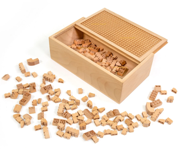 Fabbrix Holzbausteine Set in Holzkiste 150 Steine (FB150)