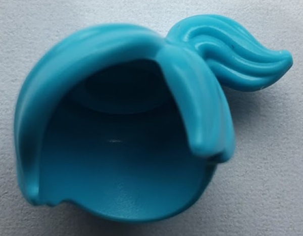 LEGO Haare Zopf azurblau (15427) T07