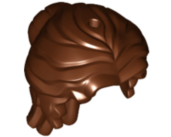LEGO Hair female brown with bun (15499) T07
