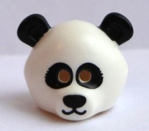 LEGO Minifig Panda Maske weiß/schwarz (15506) T05